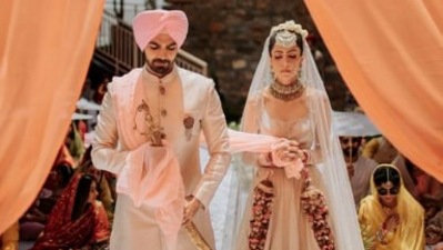 Karan V Grover gets married to Poppy Jabbal. Karan V Grover gets married to Poppy Jabbal.