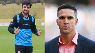 In frame: Rashid Khan and Kevin Pietersen In frame: Rashid Khan and Kevin Pietersen
