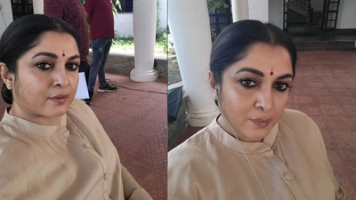 Ramya Krishnan on sets of Queen.&nbsp;
