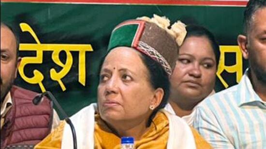 Himachal Congress chief and Mandi MP Pratibha Singh said while the state government spent crores on the event, the PM once again left people of HP disappointed as he did not announce anything for them. (ANI)