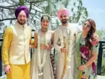 Shama Sikander shares pictures from Karan V Grover and Poppy Jabbal's wedding. Shama Sikander shares pictures from Karan V Grover and Poppy Jabbal's wedding.
