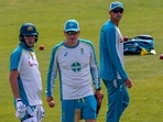 Andrew McDonald with Australia Test skipper Pat Cummins Andrew McDonald with Australia Test skipper Pat Cummins