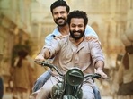 NTR Jr and Ram Charan in RRR, a film about a friendship between two freedom fighters in the 1920s. NTR Jr and Ram Charan in RRR, a film about a friendship between two freedom fighters in the 1920s.