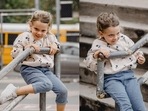Girls look smart and pretty in jeans.