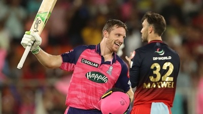 Rajasthan opener Buttler was the tournament’s highest run-getter with 863 runs in 17 games, at a strike rate of 149.05 and average 57.53 (PTI) Rajasthan opener Buttler was the tournament’s highest run-getter with 863 runs in 17 games, at a strike rate of 149.05 and average 57.53 (PTI)
