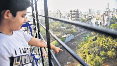 The Poisar river originates from the Sanjay Gandhi National Park and merges into the Arabian Sea via the Marve creek in Malad (HT PHOTO) The Poisar river originates from the Sanjay Gandhi National Park and merges into the Arabian Sea via the Marve creek in Malad (HT PHOTO)
