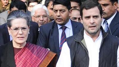 Interim Congress president Sonia Gandhi with her son Rahul Gandhi. (HT File Photo) Interim Congress president Sonia Gandhi with her son Rahul Gandhi. (HT File Photo)