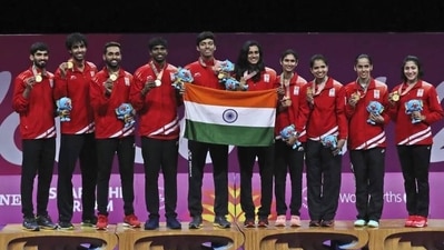 The badminton competition at the quadrennial event consists of the mixed team event followed by the individual event. (AP) The badminton competition at the quadrennial event consists of the mixed team event followed by the individual event. (AP)