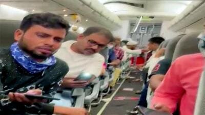 Flight SG 945, which on May 1 took off from Mumbai at 5.13 pm, encountered severe turbulence during its descent phase at Durgapur airport at around 7.15 pm. (ANI)