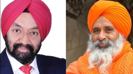 The scrutiny of nomination papers of AAP candidates Balbir Singh Seechewal and Vikramjit Singh Sahney was done by returning officer-cum-secretary, Punjab Vidhan Sabha, Surinder Pal in the presence of Punjab’s chief electoral officer and observer for Rajya Sabha polls Dr S Karuna Raju. (HT File Photo)