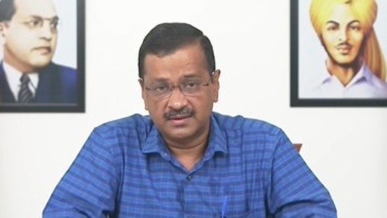 Delhi chief minister Arvind Kejriwal.(Twitter/ANI)