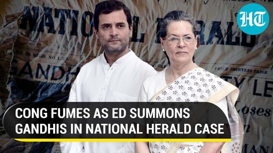 ED summons Sonia &amp; Rahul Gandhi in National Herald case; Congress sees red
