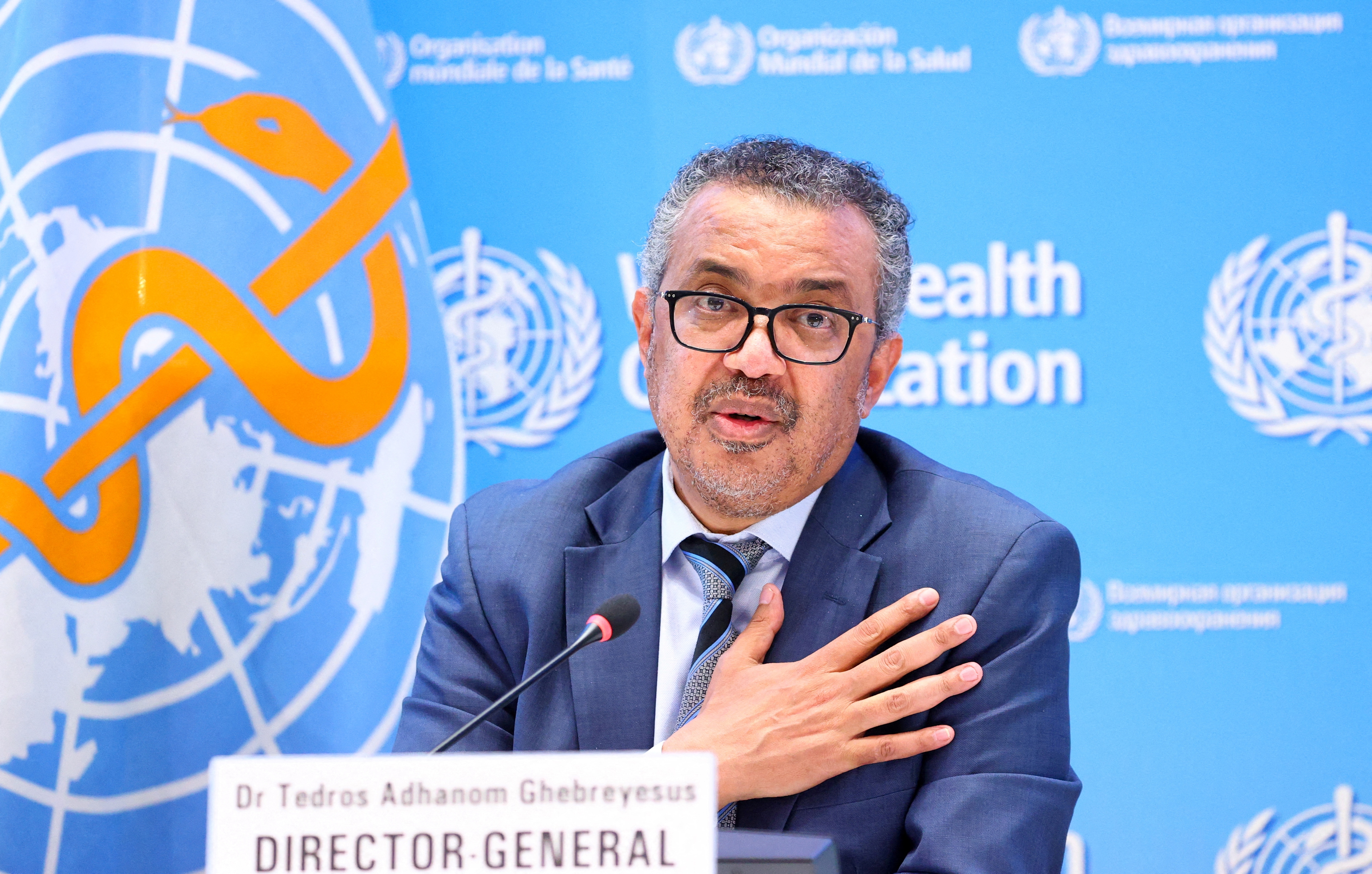 Tedros Adhanom Ghebreyesus, director-general of the WHO. (REUTERS)