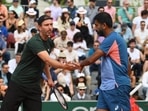 Rohan Bopanna (R) and Matwe Middelkoop