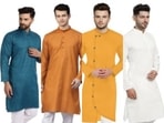 Kurta pajama looks good on men and is an ideal evening wear option.