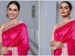 Miss World 2017 winner Manushi Chhillar is currently gearing up for the release of her upcoming historical drama Samrat Prithviraj with Akshay Kumar. The much-anticipated film is Manushi's big debut in Bollywood, and the star has been promoting it with full pomp. Throughout the promotions, the star's sartorial choices have also been on-point. From elegant sarees to sharara sets and bespoke lehengas, Manushi has donned it all.(Instagram) Miss World 2017 winner Manushi Chhillar is currently gearing up for the release of her upcoming historical drama Samrat Prithviraj with Akshay Kumar. The much-anticipated film is Manushi's big debut in Bollywood, and the star has been promoting it with full pomp. Throughout the promotions, the star's sartorial choices have also been on-point. From elegant sarees to sharara sets and bespoke lehengas, Manushi has donned it all.(Instagram)