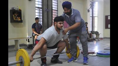 Chandigarh’s Paramveer Singh training ahead of the fourth Khelo India Youth Games. (HT Photo) Chandigarh’s Paramveer Singh training ahead of the fourth Khelo India Youth Games. (HT Photo)