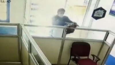 A CCTV camera footage of the attack is going viral on social media. A CCTV camera footage of the attack is going viral on social media.