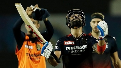 Virat Kohli of Royal Challengers Bangalore during IPL 2022 (IPL) Virat Kohli of Royal Challengers Bangalore during IPL 2022 (IPL)