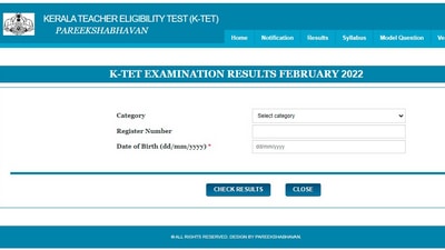KTET result 2022 announced at ktet.kerala.gov.in, direct link to check