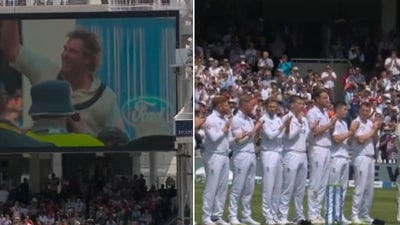 First Test between England and New Zealand halted after 23rd over for Shane Warne (Twitter)
