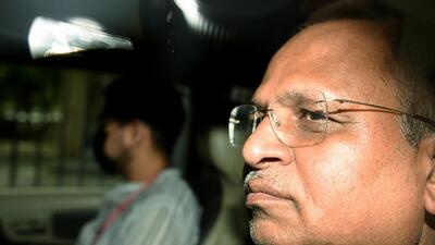 Delhi minister Satyendar Jain leaving with an ED team from the Rouse Avenue court complex after a judge remanded him in ED custody till June 9 (ANI File) Delhi minister Satyendar Jain leaving with an ED team from the Rouse Avenue court complex after a judge remanded him in ED custody till June 9 (ANI File)