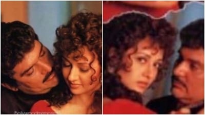 Raza Murad and Zeba Bakhtiyar pose for the photoshoot.