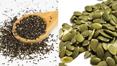 "Seeds are an easy way to include a heart-healthy, plant-based protein source in your diet. Their unsaturated fats are health-promoting and essential — plus, seeds add interest to any meal with their earthy flavours and crunchy textures and the fibre that maintains good gut health – the ultimate barometer of how healthy we are, writes Nutritionist Bhakti Kapoor. Here are seeds you must include in your daily diet. (Pixabay) "Seeds are an easy way to include a heart-healthy, plant-based protein source in your diet. Their unsaturated fats are health-promoting and essential — plus, seeds add interest to any meal with their earthy flavours and crunchy textures and the fibre that maintains good gut health – the ultimate barometer of how healthy we are, writes Nutritionist Bhakti Kapoor. Here are seeds you must include in your daily diet. (Pixabay)