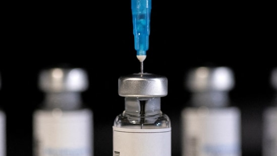 File Photo of a vaccine vial.(REUTERS)