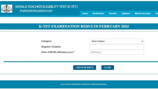 KTET result 2022 announced at ktet.kerala.gov.in, direct link to check