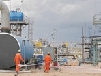 Cairn India employees work at a storage facility for crude oil. (HT File Image) Cairn India employees work at a storage facility for crude oil. (HT File Image)