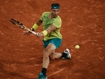 Spain's Rafael Nadal in action at the French Open