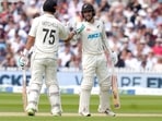 New Zealand's Daryl Mitchell and New Zealand's Tom Blundell New Zealand's Daryl Mitchell and New Zealand's Tom Blundell 
