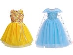 Young girls look wonderful in party wear dresses.