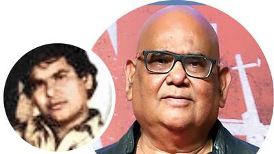 Satish Kaushik at 22 (left) and at 60 (above) Satish Kaushik at 22 (left) and at 60 (above)