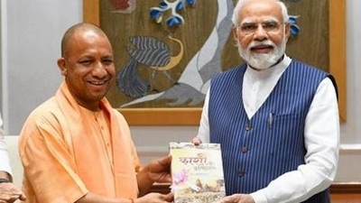 Uttar Pradesh chief minister Yogi Adityanath and deputy chief ministers Keshav Prasad Maurya and Brajesh Pathak with Prime Minister Narendra Modi in New Delhi. (File photo) (PTI) Uttar Pradesh chief minister Yogi Adityanath and deputy chief ministers Keshav Prasad Maurya and Brajesh Pathak with Prime Minister Narendra Modi in New Delhi. (File photo) (PTI)