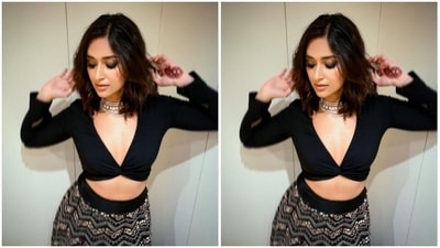 Styled by fashion stylist Sanam Ratansi, Ileana wore her shoulder-length tresses open in wavy curls as she posed like a diva. Ileana decked up in smokey eyeshadow, black eyeliner, black kohl, mascara-laden eyelashes, contoured cheeks and a shade of nude lipstick as she posed like a diva. (Instagram/@ileana_official)