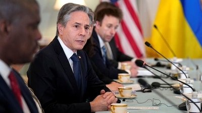 The report was released by US' Secretary of State Antony Blinken at the Foggy Bottom headquarters of the State Department, (REUTERS)