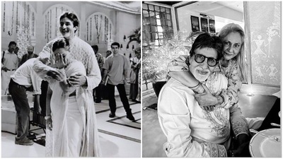 Jaya Bachchan with Amitabh Bachchan in pictures shared by Navya Naveli Nanda. Jaya Bachchan with Amitabh Bachchan in pictures shared by Navya Naveli Nanda.
