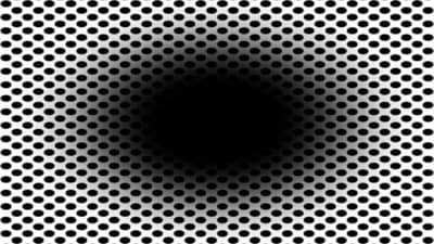 The optical illusion image is taken from the research paper titled “The Eye Pupil Adjusts to Illusorily Expanding Holes." (Laeng, Nabil and Kitaoka) The optical illusion image is taken from the research paper titled “The Eye Pupil Adjusts to Illusorily Expanding Holes." (Laeng, Nabil and Kitaoka)