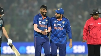 Mohammed Siraj (L) and Rohit Sharma (Getty Images) Mohammed Siraj (L) and Rohit Sharma (Getty Images)