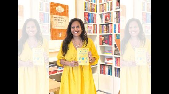 Nandita Iyer with a copy of her new book, This Handmade Life