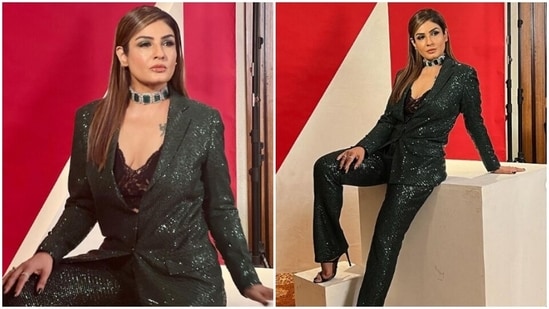 Raveena Tandon’s sense of sartorial fashion always manages to make us drool. The actor keeps setting the fashion bar higher with every snippet she shares on her Instagram profile from her fashion photoshoots. A day back, Raveena shared a slew of pictures from the behind-the-scenes diaries of her fashion photoshoot and it is setting boss lady fashion goals for us.(Instagram/@officialraveenatandon)