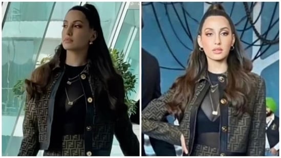 Nora Fatehi takes over Abu Dhabi during IIFA awards event in see-through top and mini skirt set: See pics, video(Instagram)