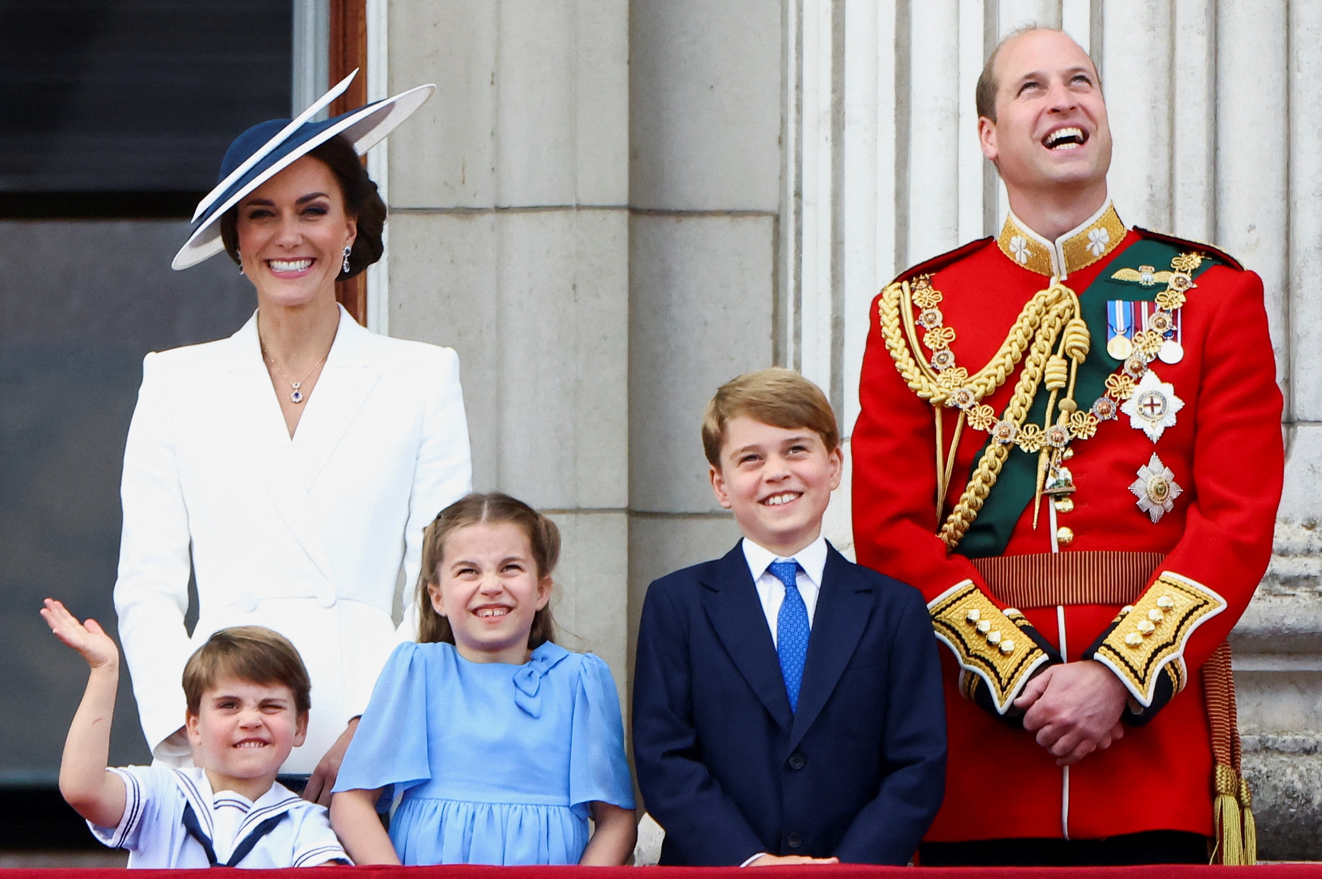 Prince William and Kate Middleton with their kids Princess Charlotte, Prince George and Prince Louis(Reuters)
