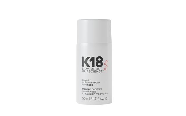 This leave-in treatment mask with peptide technology works to repair damage (K18 Biomimetic Hairscience) This leave-in treatment mask with peptide technology works to repair damage (K18 Biomimetic Hairscience)