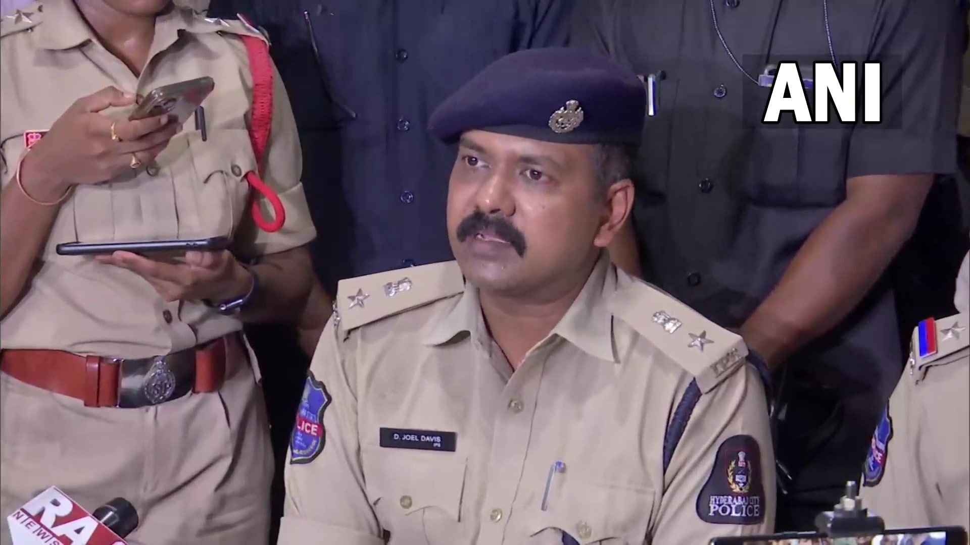 West Zone DCP Joel Davis addresses a press meet in Hyderabad on Friday. (ANI Twitter) West Zone DCP Joel Davis addresses a press meet in Hyderabad on Friday. (ANI Twitter)