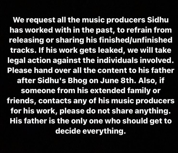 Gippy Grewal's note that he posted on Twitter.