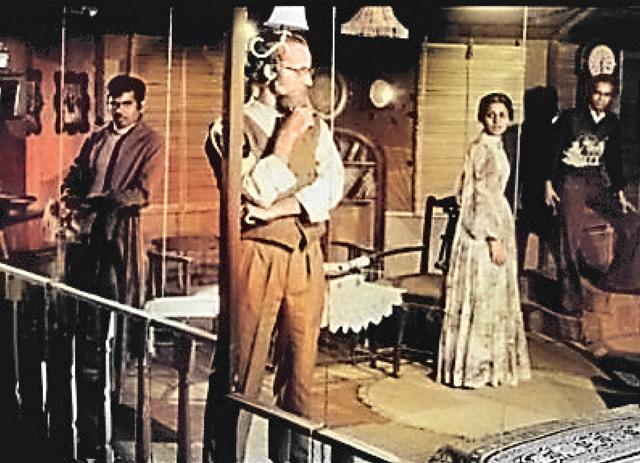 With Anupam Kher, Kavita Chaudhary and Pramod Moutho in the play Long Day’s Journey Into The Night With Anupam Kher, Kavita Chaudhary and Pramod Moutho in the play Long Day’s Journey Into The Night