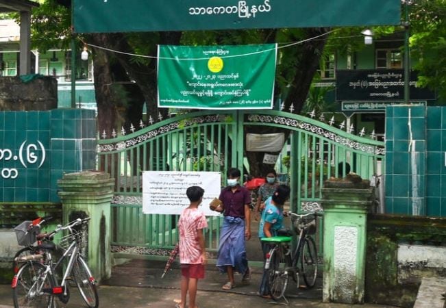 Sixteen months on, the junta is trying to tempt educators still on strike to return. (AFP file photo)